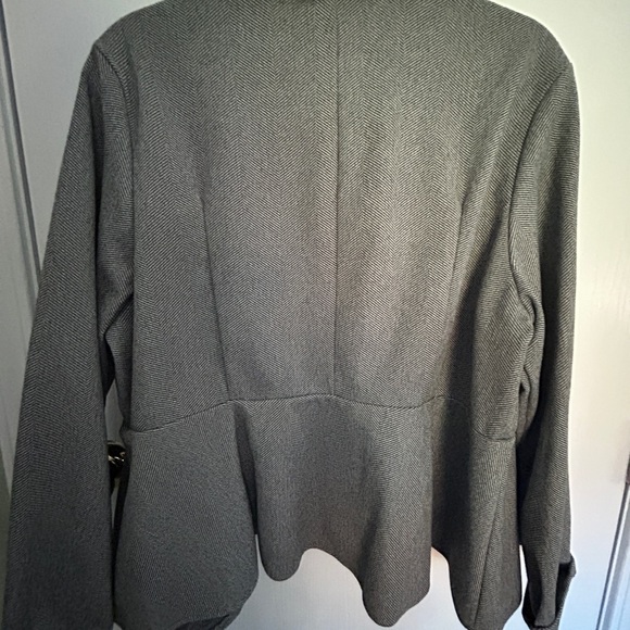 Ladies, gray swing blazer - Picture 4 of 4